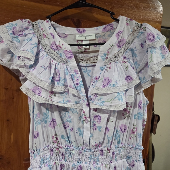 LoveShackFancy Floral Ruffle Dress - Picture 5 of 9